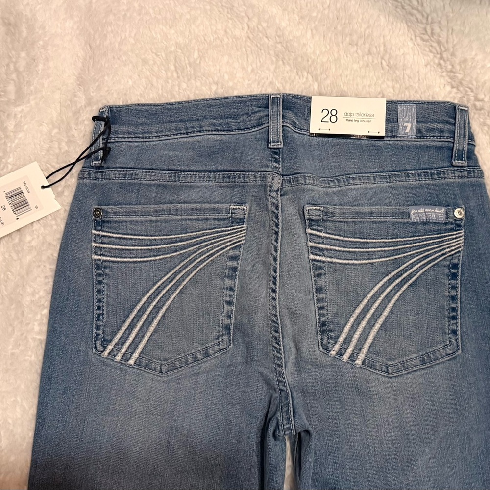 7 For All Mankind Light Denim Tailorless Dojo